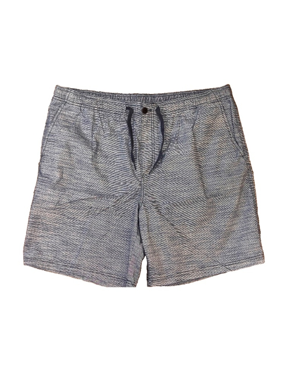 EUC Izod Saltwater Men's Blue & White Stripe Flat Front Drawstring Shorts Sz 40